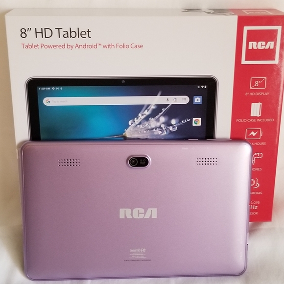 RCA 8" HD TABLET -ANDROID - W/FOLIO CASE & EARPHONES- BRAND NEW! - Picture 4 of 6